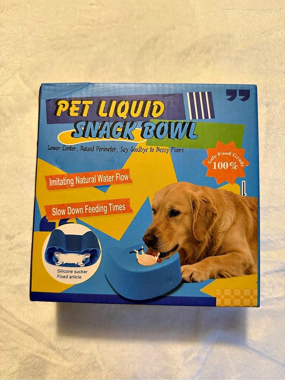 Pet Liquid Snack Bowl Blue